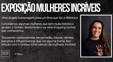 Homenagem Golden Shopping para Renata Catena fundadora Human Hand