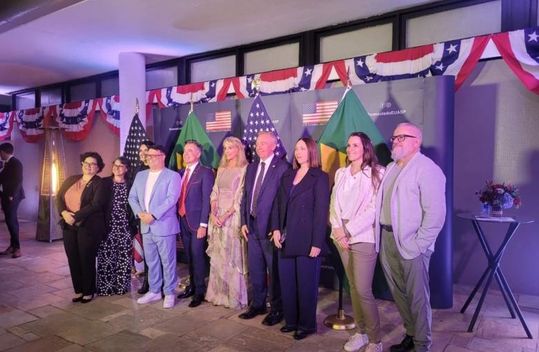 248º Aniversário da Independência dos Estados Unidos da América, organizado pela embaixadora dos Estados Unidos no Brasil, Sra. Elizabeth Frawley Bagle, e pelo Cônsul Geral dos Estados Unidos, David Hodge, Renata Catena, Rodrigo Castro, Human Hand Org