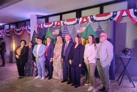 248º Aniversário da Independência dos Estados Unidos da América, organizado pela embaixadora dos Estados Unidos no Brasil, Sra. Elizabeth Frawley Bagle, e pelo Cônsul Geral dos Estados Unidos, David Hodge, Renata Catena, Rodrigo Castro, Human Hand Org